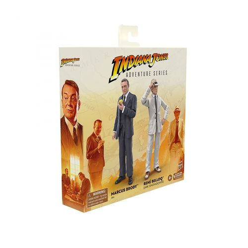 Hasbro Indiana Jones Adventure Series Marcus Brody Et René Belloq (Ark Showdown)