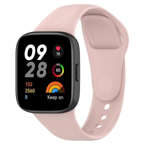Bracelet De Remplacement En Silicone Redmi Watch 3 Lite-Rose Couleur Unie Rose