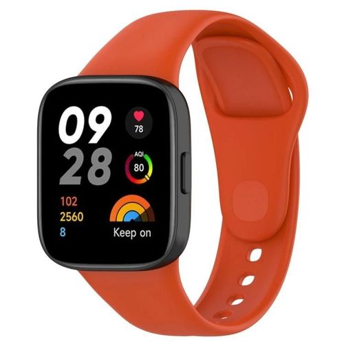 Bracelet De Remplacement En Silicone Redmi Watch 3 Lite-Couleur Unie Orange Orange