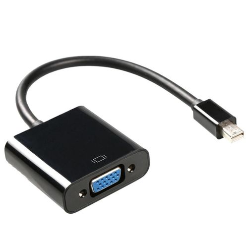 Adaptateur Mini DisplayPort vers VGA-1080P,Noir,Noir
