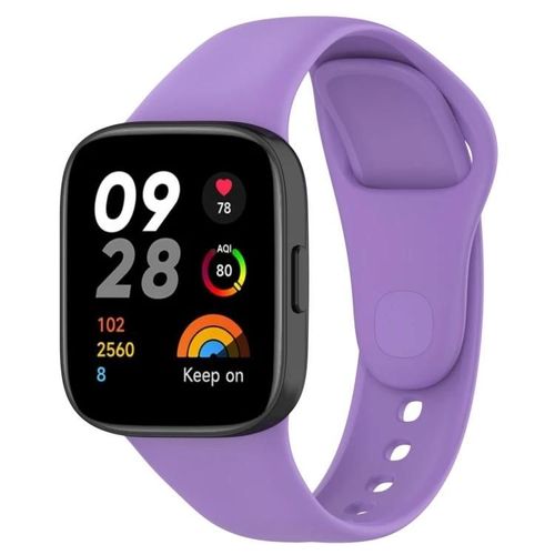 Bracelet De Remplacement En Silicone Redmi Watch 3 Lite-Violet Couleur Unie Violet