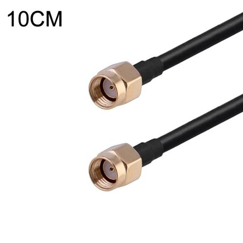 RP-SMA Câble Adaptateur Coaxial Mâle vers RP-SMA Mâle-10cm RG174,