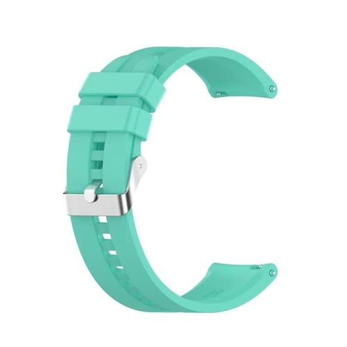 Bracelet De Montre En Silicone Ticwatch Pro 3-Boucle En Acier Argenté,Bleu Aurore