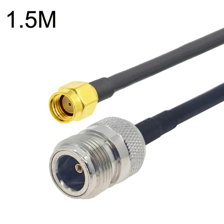 RP-SMA Câble adaptateur coaxial mâle vers N femelle-1,5m RG58,