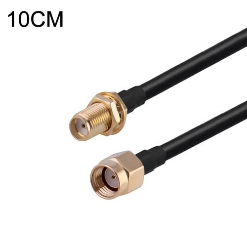 RP-SMA Câble Adaptateur Coaxial Mâle vers SMA Femelle-10cm RG174,