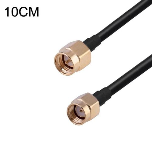 RP-SMA Câble Adaptateur Coaxial Mâle vers SMA Mâle-10cm RG174,