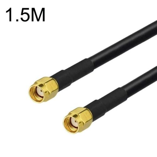 RP-SMA Câble Adaptateur Coaxial Mâle à Mâle-1,5m RG58,