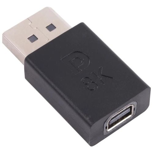 Adaptateur DisplayPort 8K vers Mini DisplayPort-mâle vers femelle,