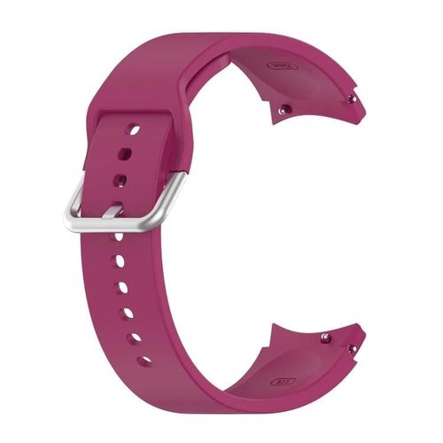 Bracelet De Montre En Silicone Pour Samsung Galaxy Watch4 40mm/44mm-Rouge Vin,Boucle Ronde Rouge Vin