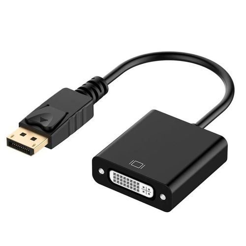 Adaptateur DisplayPort vers DVI-Câble de 12 cm,connecteur mâle vers femelle