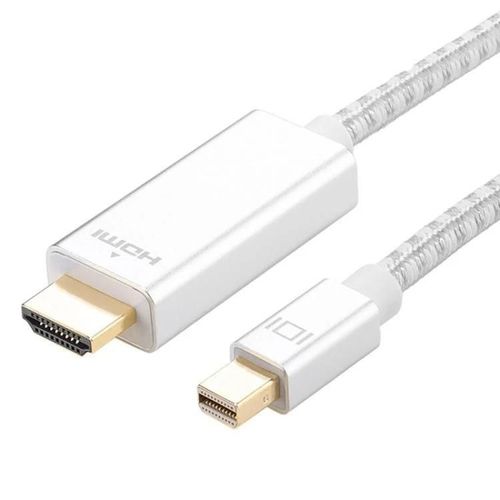 Câble Mini DisplayPort vers HDMI-1080P 60Hz,longueur 2m-