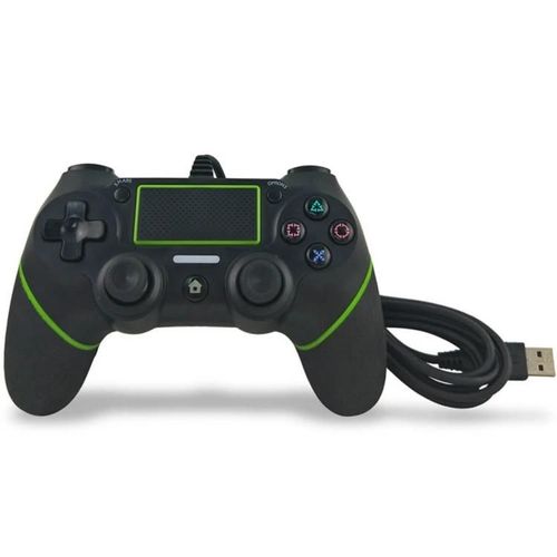 Manette De Jeu Ps4 Filaire-Conception Bicolore (Noir/Bleu,Noir/Vert)-Noir Vert