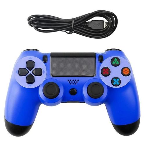 Manette De Jeu Filaire-Snowflake Design Pour Ps4,Bleu Couleur Bleu