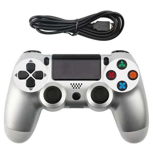 Manette De Jeu Filaire-Snowflake Design Pour Ps4,Argent Argent