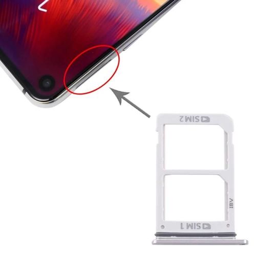 Plateau De Carte Sim Pour Samsung Galaxy A8s/A9 Pro 2019-Finition Argent Argent