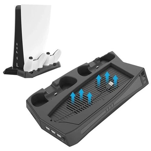 Support De Charge Vertical Ps5 Avec Ventilateur De Refroidissement-Kjh P5-010