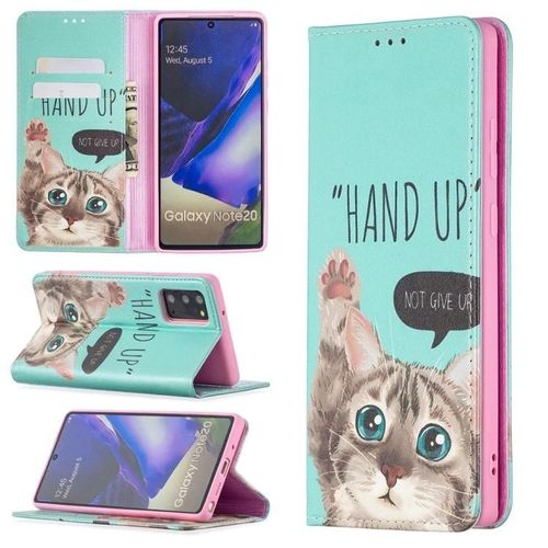 Étui En Cuir Samsung Galaxy Note20-Dessin Coloré,Rabat Magnétique,Fentes Pour Cartes