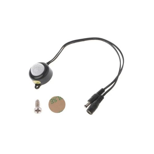 Interrupteur à détecteur de mouvement LED-DC 5-24V/5A,PIR infrarouge,Noir-Noir