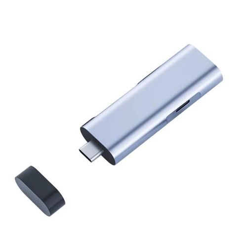 Lecteur de carte téléphonique Type-C-Adaptateur USB multifonctionnel de
