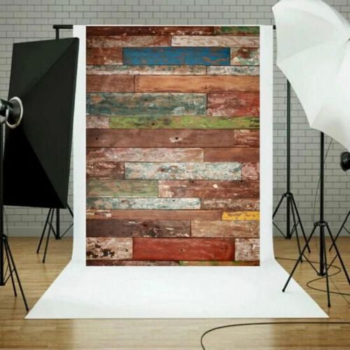 Tissu de fond de studio photo-Grain de bois,1,5 m x 2,1 m,0041