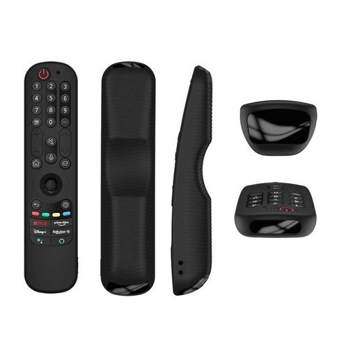 Étui de protection en silicone pour télécommande TV LG-AN-MR21GC/AN-MR21N/AN-MR21GA,Noir Noir