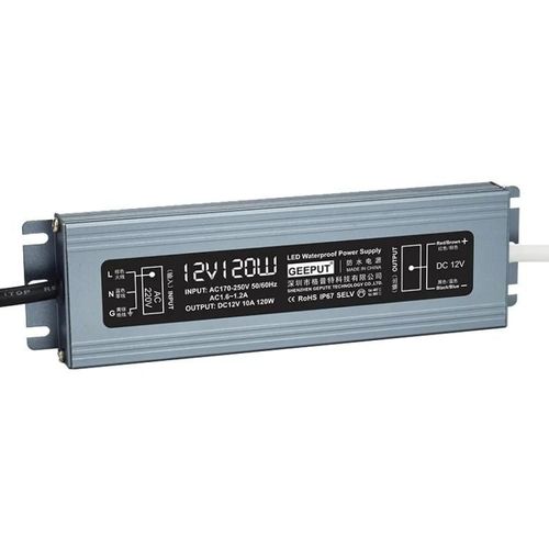 Transformateur d'alimentation étanche LED 12V-220V,10A 120W,