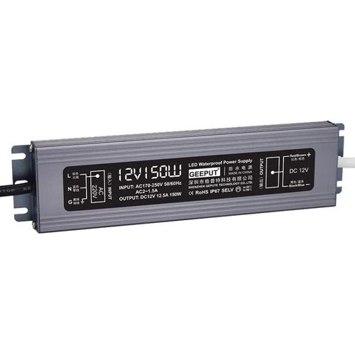 Transformateur d'alimentation étanche LED 12V-220V,150W,12.5A,