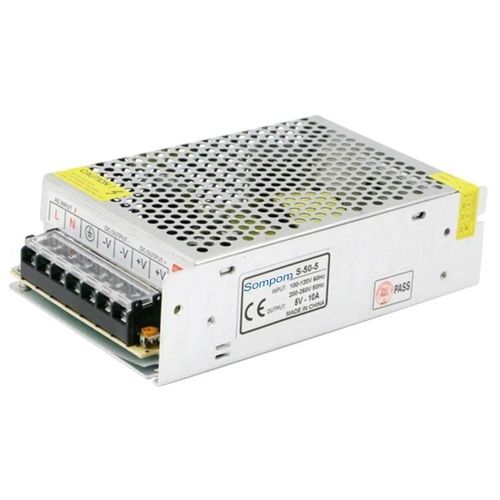 Alimentation LED-50W 5V 10A Pilote de commutation pour bandes lumineuses-