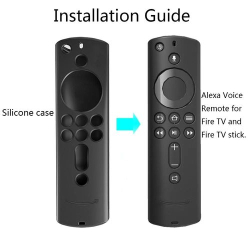 Housse de télécommande en silicone-antidérapante,lavable pour télécommande Fire TV-Violet Violet