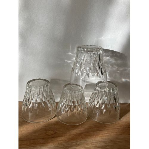 Vintage-Lot De 4 Verres À Eau-Vereco