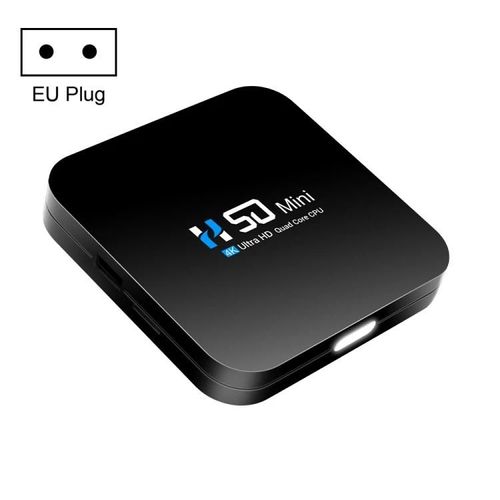 Boîtier Smart TV 4K-Android 10.0,RK3318 Quad Core,2GB+8GB,Prise AU-