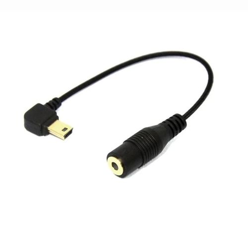 Câble adaptateur mini USB vers micro 3,5 mm-coude 10 broches,16,5 cm pour GoPro HERO4/3+/3
