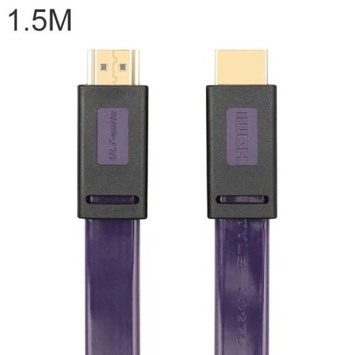 Câble HDMI 4K-Plaqué Or,plat,longueur 1,5 m | ULT-unite