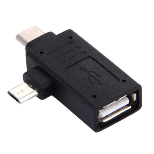 Adaptateur USB-C vers Micro USB-USB 2.0 femelle,connecteur mâle de type C