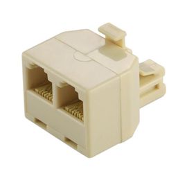 Câble d'extension téléphonique RJ11-Adaptateur de connecteur de bureau à deux ports