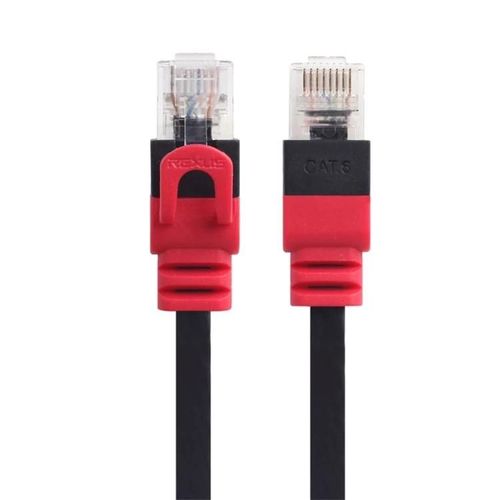 Câble Ethernet plat CAT6-Gigabit RJ45 non blindé,longueur 1 m |