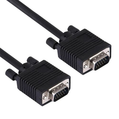 Câble VGA 1,5 m-15 broches mâle à mâle pour moniteur CRT-