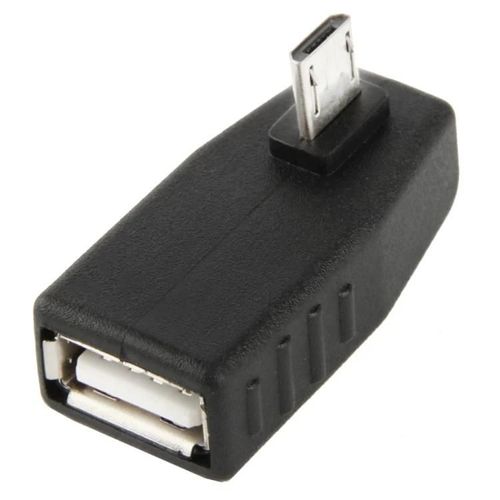 Adaptateur micro USB vers USB 2.0-Angle de 90 degrés,prise en charge OTG,style 1