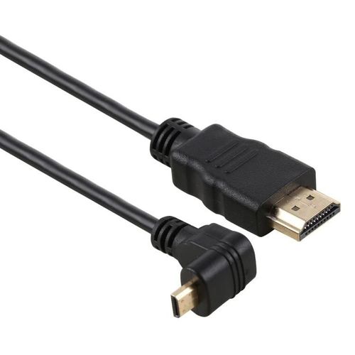 Câble adaptateur HDMI 4K-connecteur 30cm mâle vers micro HDMI plaqué or