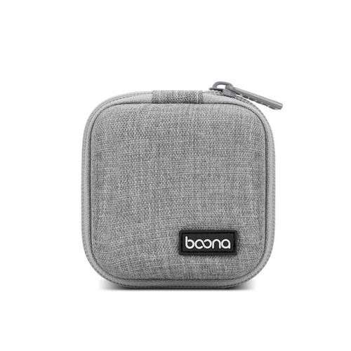 Boîte de rangement pour casque-2 pcs Oxford EVA Organizer pour câbles de données et chargeurs-Gris Gris