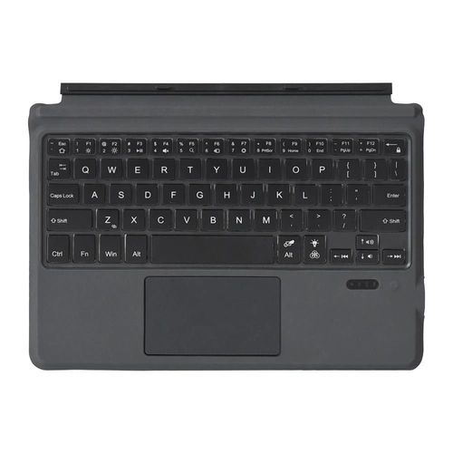 Clavier Bluetooth avec pavé tactile-Rétroéclairage magnétique coloré 1087D pour Microsoft Surface GO