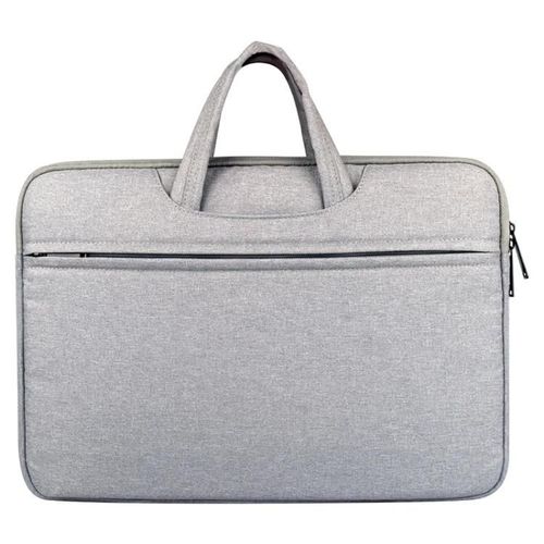 Sac pour ordinateur portable-Étui à fermeture éclair respirant et résistant à l'usure pour MacBook 12"" et plus-Gris Gris