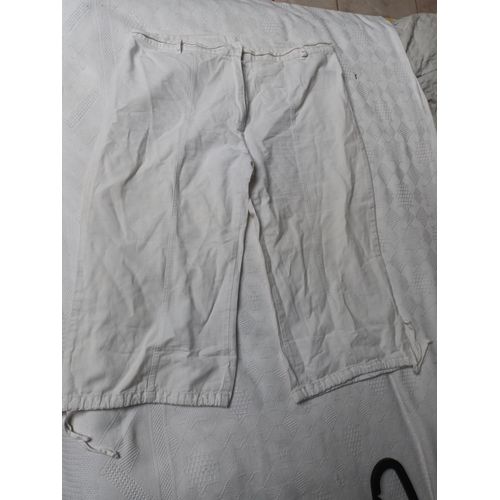 Pantacourt Blanc, Femme , Taille 42/44