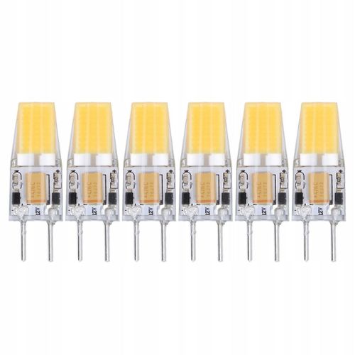 Ampoule Led Capsule 5 W Ac/Dc 12 V Cob Gy6.35, Lot De 6