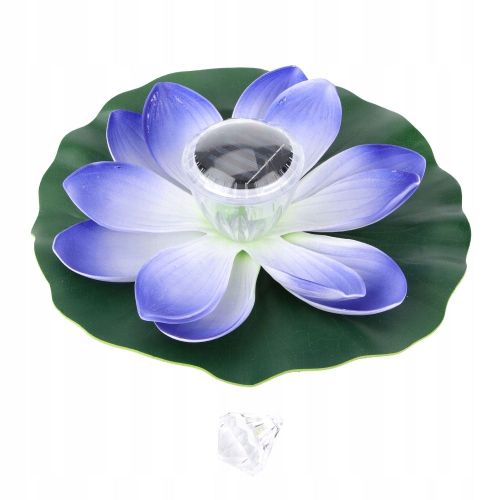 Lampe Solaire Flottante Nénuphar Led Violet