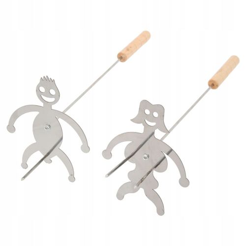Fourchettes pour barbecue 33 cm, lot de 2