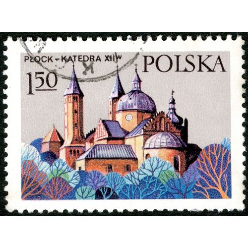 Timbre Oblitéré Polska, Plock - Katedra Xii W, 1.50