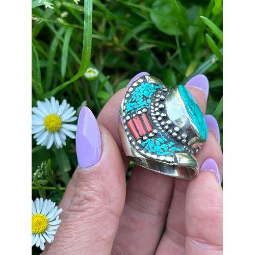 Bague Tibétain Turquoise