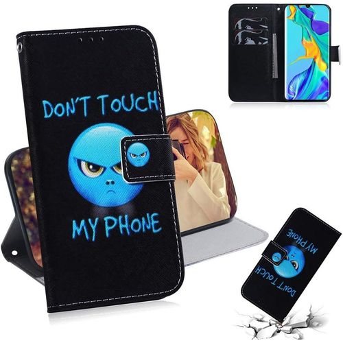 Xiaomi Redmi Note 7 Pro Coque Pu Cuir Flip Housse Étui Cover Case Wallet Portefeuille Supporter Avec Porte-Cartes Pour Xiaomi Redmi Note 7 Pro - Don't Touch