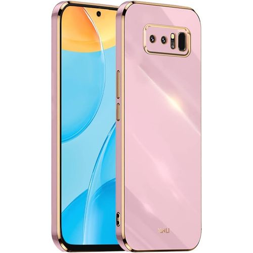 Cadre Galvanisé Coque Pour Samsung Galaxy Note8 6.3"" Inches Etui De Protection En Silicone Tpu - Violet